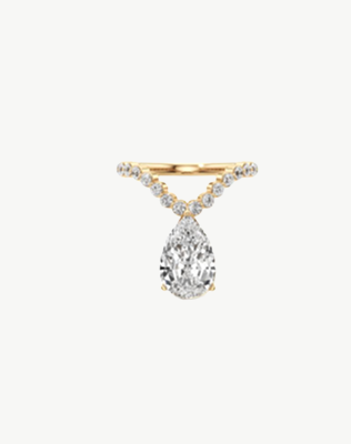 Sculptural Diamond Ring